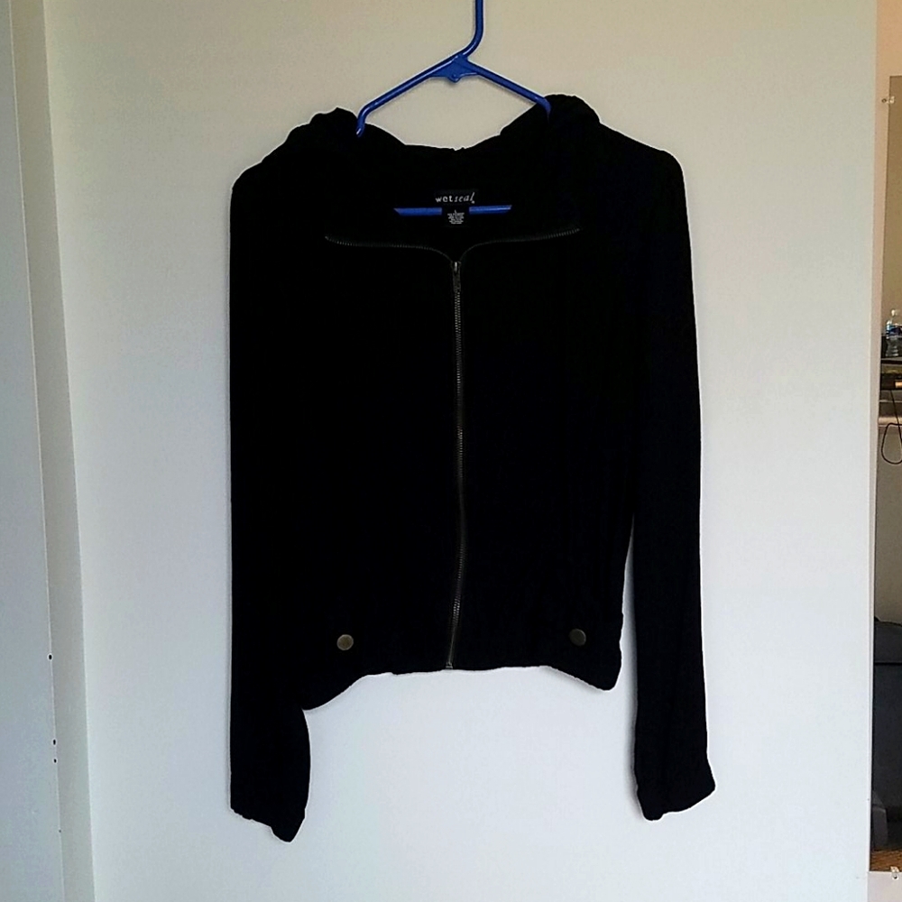 Zip up jacket with hood